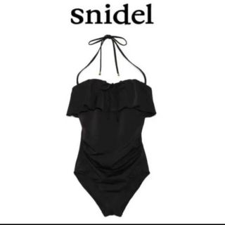 スナイデル(SNIDEL)のsnidel ボウリボンフリルスイムウェアー 新品未使用(水着)