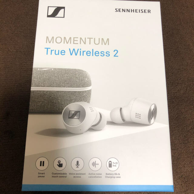 SENNHEISER(ゼンハイザー)のSENNHEISER MOMENTUM True Wireless 2 ホワイト スマホ/家電/カメラのオーディオ機器(ヘッドフォン/イヤフォン)の商品写真