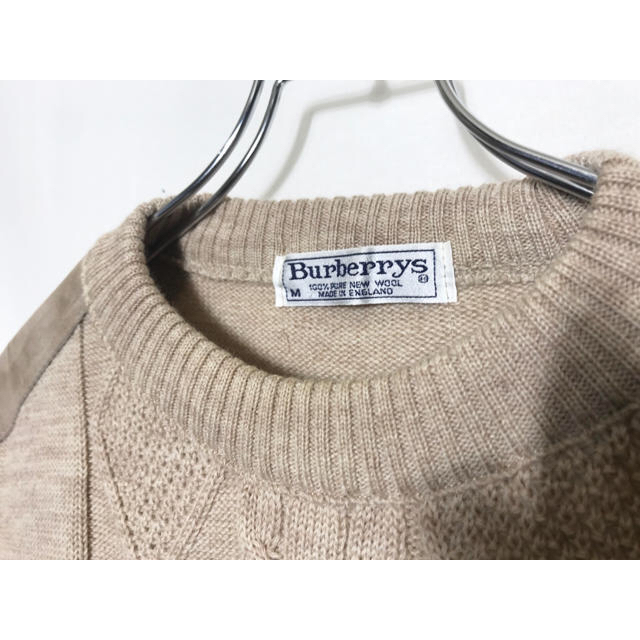 BURBERRY(バーバリー)の"Burberrys" patch wool knit メンズのトップス(ニット/セーター)の商品写真