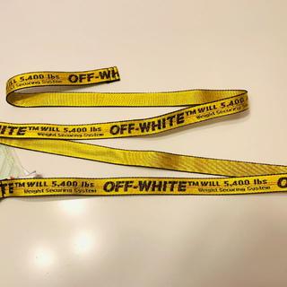 オフホワイト(OFF-WHITE)の新品未使用　MINI INDUSTRIAL BELT YELLOW BLACK(ベルト)