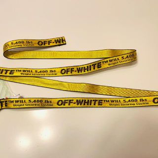 オフホワイト(OFF-WHITE)の新品未使用　MINI INDUSTRIAL BELT YELLOW BLACK(ベルト)