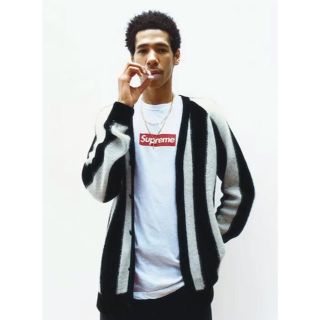 シュプリーム(Supreme)のSupreme モヘアニットストライプカーディガン(カーディガン)