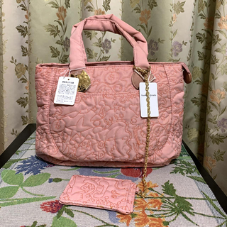 ツモリチサト(TSUMORI CHISATO)の未使用 tumori chisato odenトートバッグ pink beige(トートバッグ)