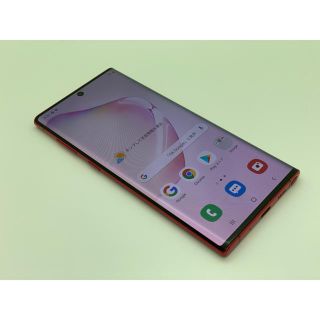 エヌティティドコモ(NTTdocomo)の(62) SIMフリー galaxy note 10 256GB 5G レッド(スマートフォン本体)