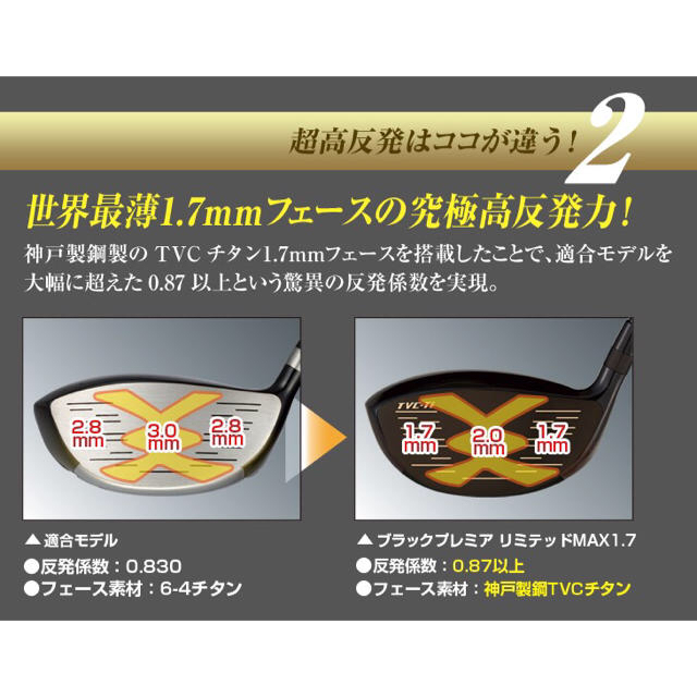 【高反発加工済みヘッド】日本一404Y飛んだ! マキシマックス 限定ブラック2