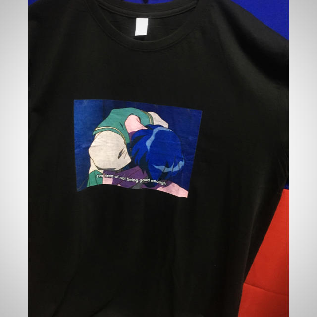 エモい 90s Tシャツ エヴァンゲリオン レトロ jun inagawa 古着 レディースのトップス(Tシャツ(半袖/袖なし))の商品写真