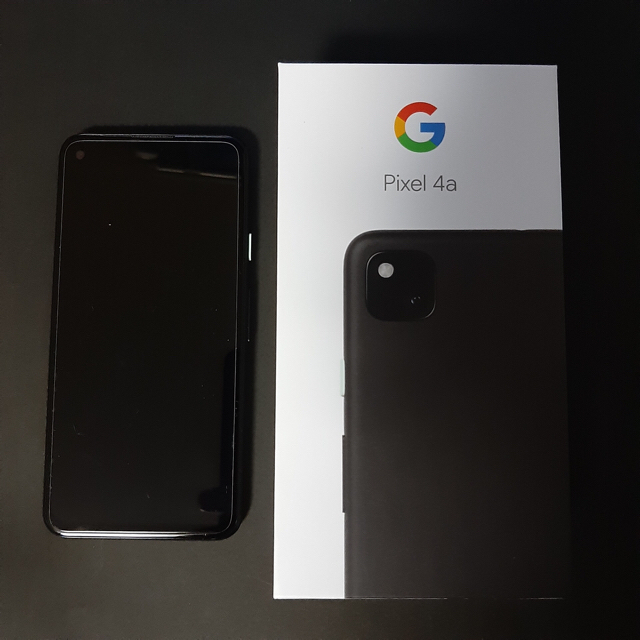 ANDROID(アンドロイド)の美品　Google Pixel 4a Just Black 128GB スマホ/家電/カメラのスマートフォン/携帯電話(スマートフォン本体)の商品写真