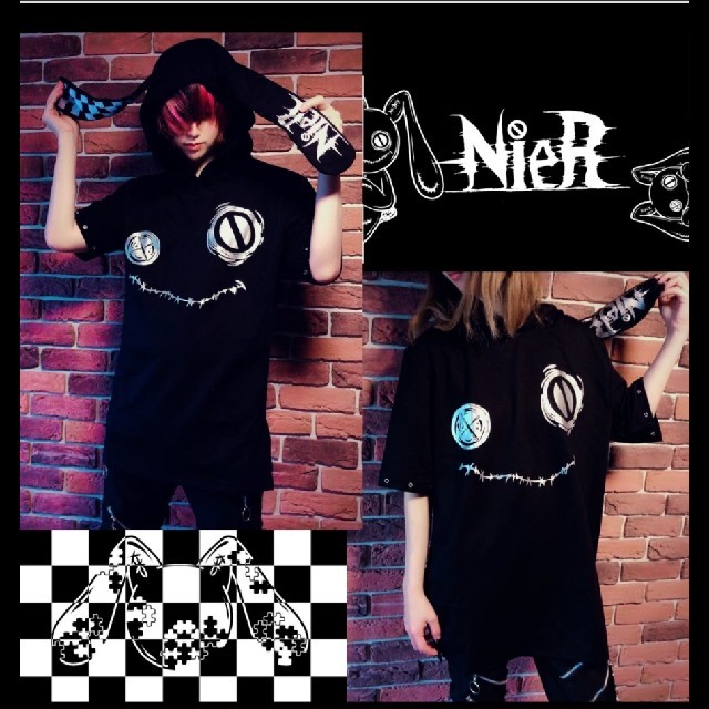 Nier うさ耳フード付きCUTSEW