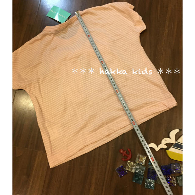 hakka kids(ハッカキッズ)の★新品タグ付★ hakka kids ハッカキッズ ★半袖リボンカットソー120 キッズ/ベビー/マタニティのキッズ服女の子用(90cm~)(Tシャツ/カットソー)の商品写真