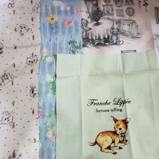 フランシュリッペ(franche lippee)のfranchelippeeハギレ７種＋レース4種　まとめて(生地/糸)