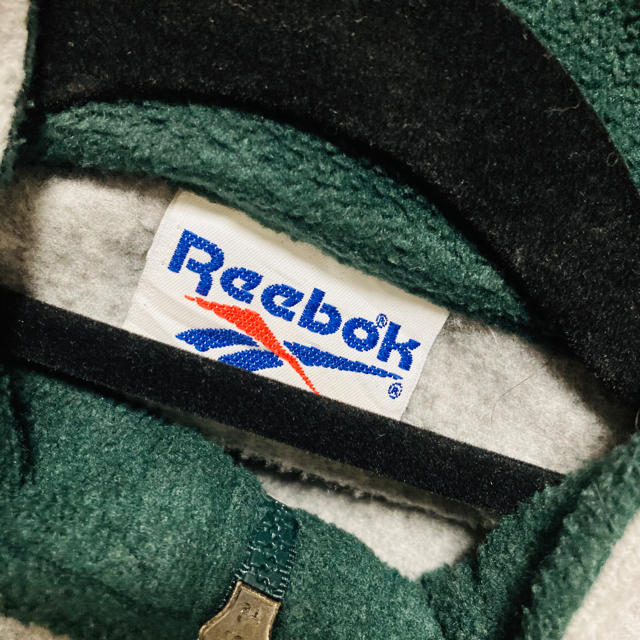 Reebok(リーボック)のReebok グリーン 緑 レア フリース 古着 メンズのトップス(その他)の商品写真