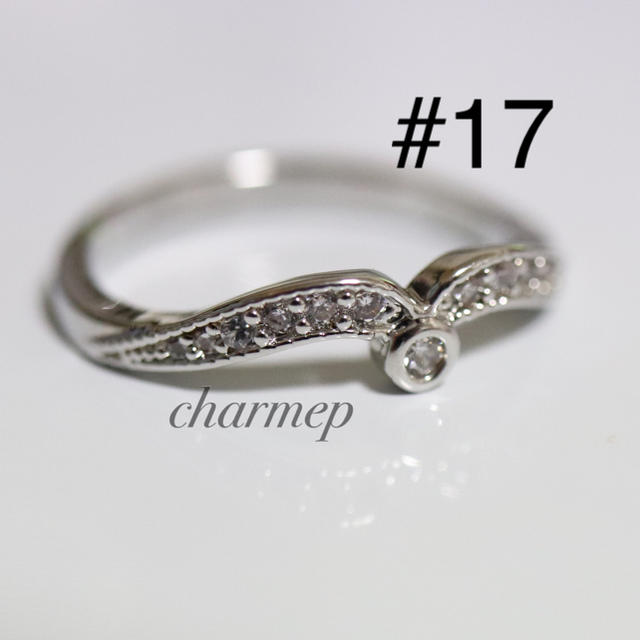 【AR069】ウェーブデザインエタニティキラキラシルバーリング指輪 レディースのアクセサリー(リング(指輪))の商品写真