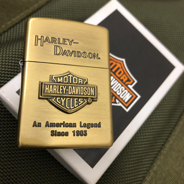 Harley Davidson(ハーレーダビッドソン)のUSA製ハーレーダヴィッドソンジッポzippo ロゴ金長瀬木村拓哉テンダーロイン メンズのファッション小物(タバコグッズ)の商品写真