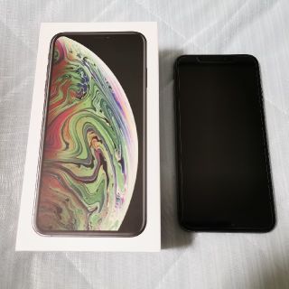 アップル(Apple)の美品 iPhone Xs MAX 256GB スペースグレイ(スマートフォン本体)