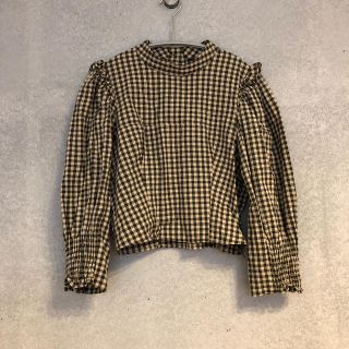 ザラ(ZARA)のZARA xs ハンパ袖　シャツ／ブラウス　チェック柄(シャツ/ブラウス(長袖/七分))