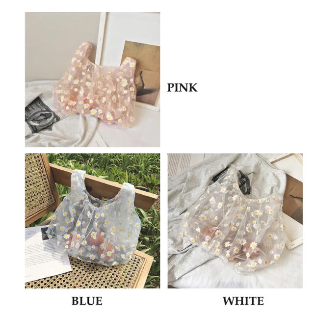 【新品】2点セット花柄シースルーエコバック レディースのバッグ(エコバッグ)の商品写真