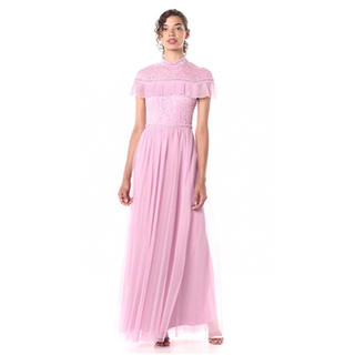 ビーシービージーマックスアズリア(BCBGMAXAZRIA)の❤️BCBG 2020新作　新品　ピンクワンピース　ドレス　綺麗(ロングドレス)