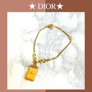 クリスチャンディオール(Christian Dior)の【良品】ディオール ブレスレット プレート ロゴプレート チェーン 金 ゴールド(ブレスレット/バングル)