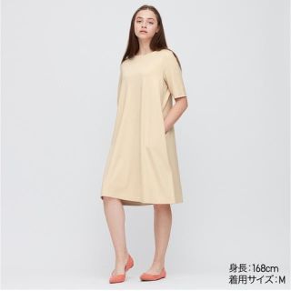 ユニクロ(UNIQLO)のユニクロ＊ポンチワンピース(ひざ丈ワンピース)