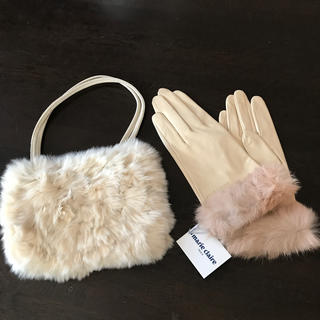 マリクレール(Marie Claire)のレザー 手袋&ミニバッグ　マリクレール (手袋)