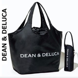 DEAN&DELUCAエコバッグ&保冷ボトルケースレジカゴブラックトートバッグ (エコバッグ)