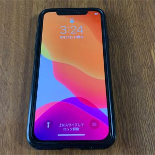 アイフォーン(iPhone)のiPhoneX 256g SIMフリー スペースグレー 難あり(スマートフォン本体)