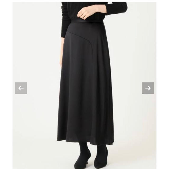 IENA(イエナ)のIENA キリカエフレアーサテンスカート　36 レディースのスカート(ロングスカート)の商品写真