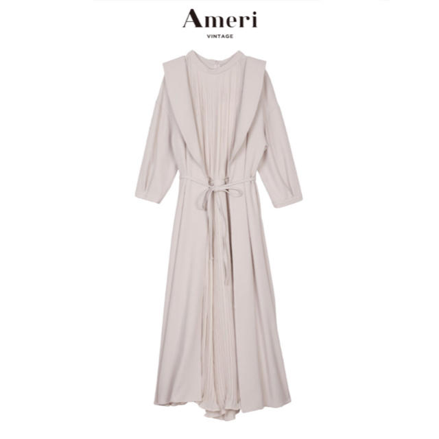 Ameri VINTAGE(アメリヴィンテージ)のAmeri FRONT PLEATS LONG DRESS レディースのパンツ(オールインワン)の商品写真