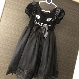 クレアーズ(claire's)のハロウィン　仮装　黒猫ドレス　100センチ(ドレス/フォーマル)