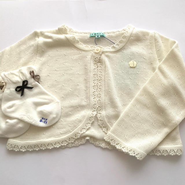 TOCCA(トッカ)のTOCCA＊ベビーボレロ くつ下セット＊90サイズ キッズ/ベビー/マタニティのキッズ服女の子用(90cm~)(カーディガン)の商品写真