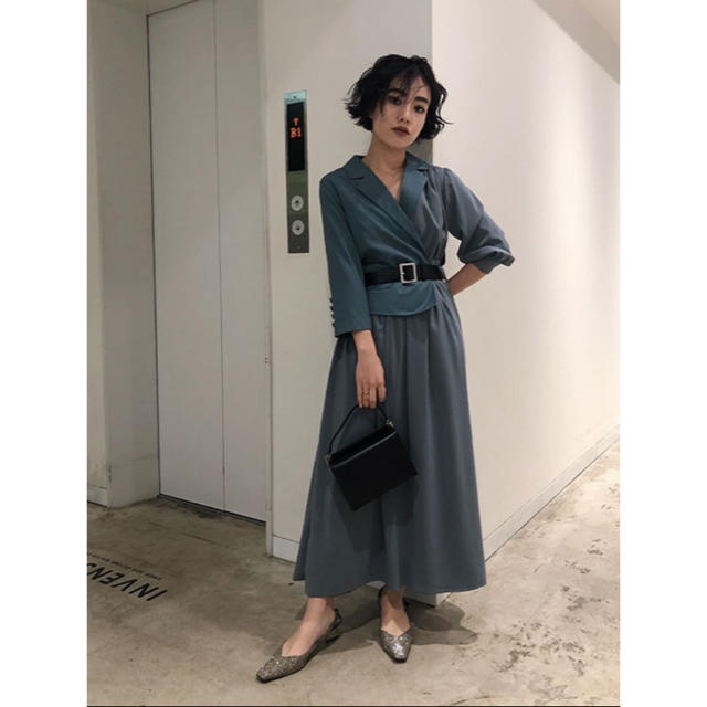 Ameri VINTAGE(アメリヴィンテージ)のAmeri vintage TRINITY JKT DRESS レディースのフォーマル/ドレス(ロングドレス)の商品写真