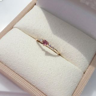 ビズー bizoux リング ルナクール パパラチアサファイア