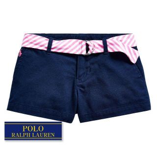 ラルフローレン(Ralph Lauren)の☆新品☆110 ラルフローレン ショートチノパンツ ネイビー 2708(パンツ/スパッツ)