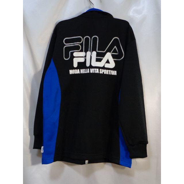 FILA(フィラ)の＜№0700＞(150)☆FILA(フィラ)☆ジャージジャケット・黒 キッズ/ベビー/マタニティのキッズ服男の子用(90cm~)(ジャケット/上着)の商品写真