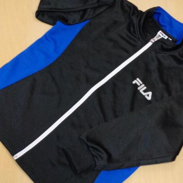 FILA(フィラ)の＜№0700＞(150)☆FILA(フィラ)☆ジャージジャケット・黒 キッズ/ベビー/マタニティのキッズ服男の子用(90cm~)(ジャケット/上着)の商品写真