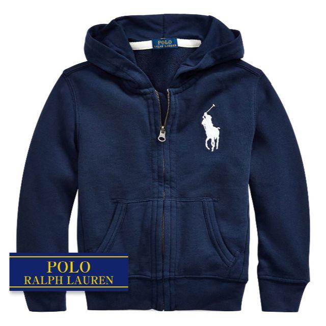 Ralph Lauren(ラルフローレン)の☆新品☆100 ラルフローレン フードパーカー フレンチテリー 0042 キッズ/ベビー/マタニティのキッズ服男の子用(90cm~)(ジャケット/上着)の商品写真