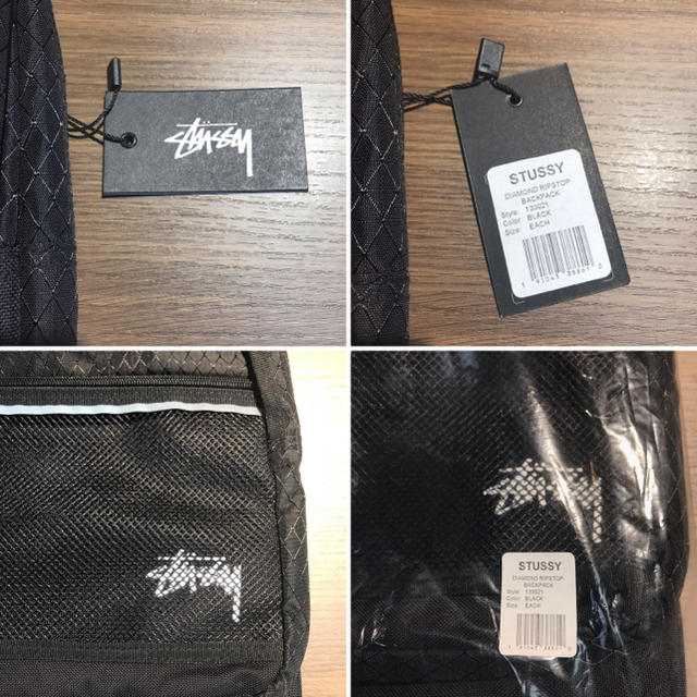 STUSSY(ステューシー)のStussy Diamond Ripstop Backpack Black メンズのバッグ(バッグパック/リュック)の商品写真