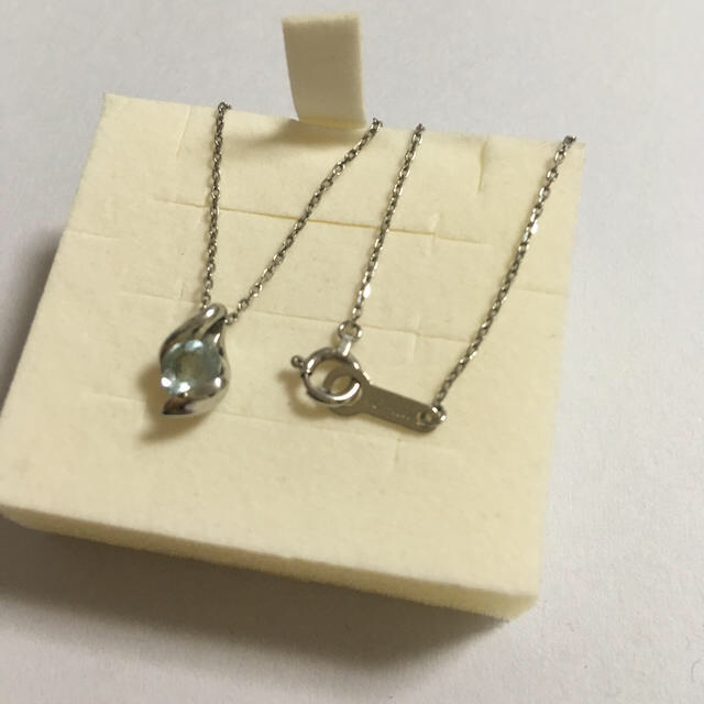 4℃ - 美品 4°C プラチナ ネックレス アクアマリン 💎 pt850の通販 by