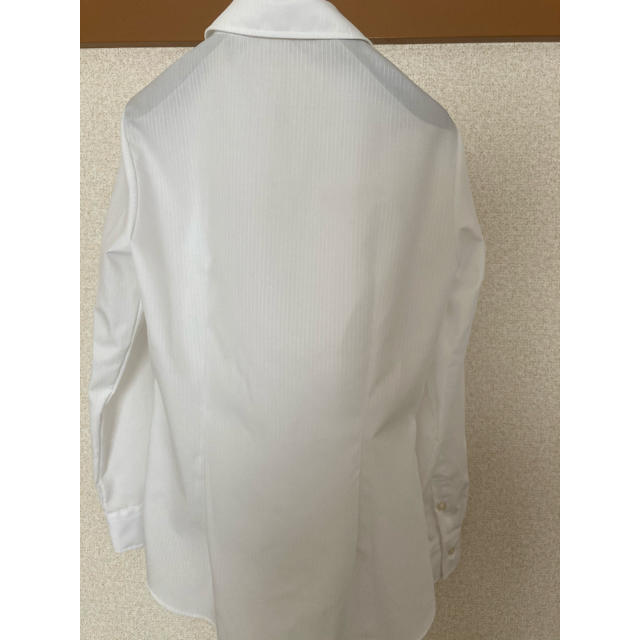 OverE オーバーイー ホワイトプレミアムストライプシャツ 90R レディースのトップス(シャツ/ブラウス(長袖/七分))の商品写真