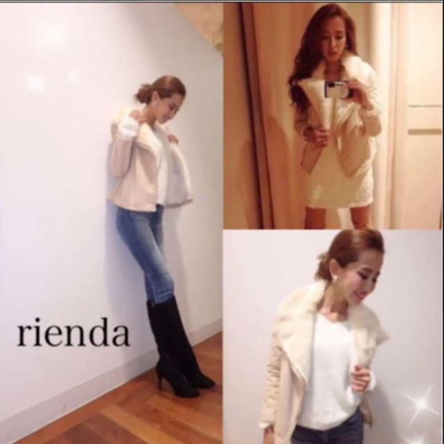 rienda(リエンダ)のrienda ムートンライダースジャケット レディースのジャケット/アウター(ライダースジャケット)の商品写真