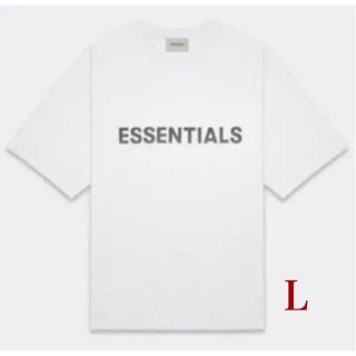 フィアオブゴッド(FEAR OF GOD)のFOG ESSENTIALS TEE WHITE Lサイズ 20SS Tシャツ(Tシャツ/カットソー(半袖/袖なし))