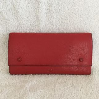 セリーヌ(celine)のセリーヌ 長財布 赤 サイフ(財布)