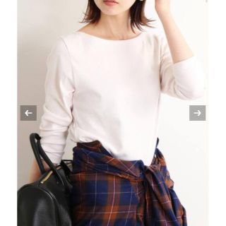 イエナ(IENA)の新品☆オーラリー  イエナ 別注ボートネックTシャツ(Tシャツ(長袖/七分))