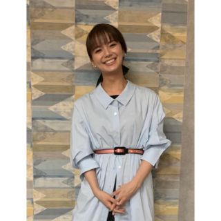 サンヨー(SANYO)の週末限定　わたナギ　多部未華子さん着用♡CAST:バックポイントシャツワンピース(ロングワンピース/マキシワンピース)