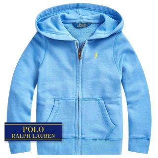 ラルフローレン(Ralph Lauren)の☆新品☆115 ラルフローレン 長袖コットンフードパーカー ブルー 0042(ジャケット/上着)