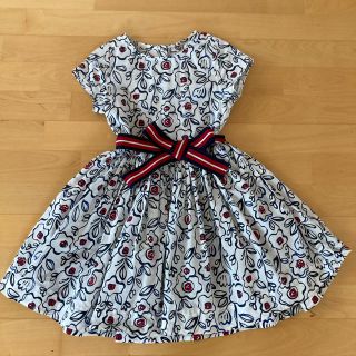 プチバトー(PETIT BATEAU)のプチバトー花柄ワンピース110cm 5ans(ワンピース)