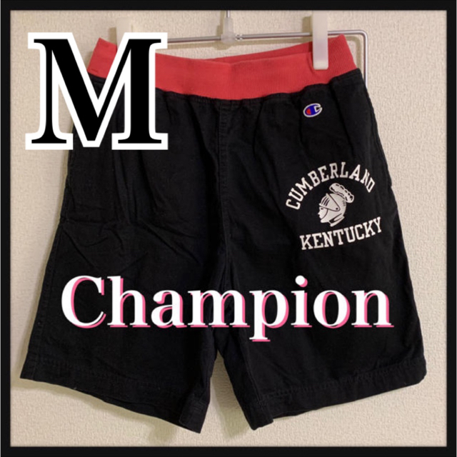 Champion(チャンピオン)のa089【美品】チャンピオン　ショートパンツ　ブラック　M メンズのパンツ(ショートパンツ)の商品写真