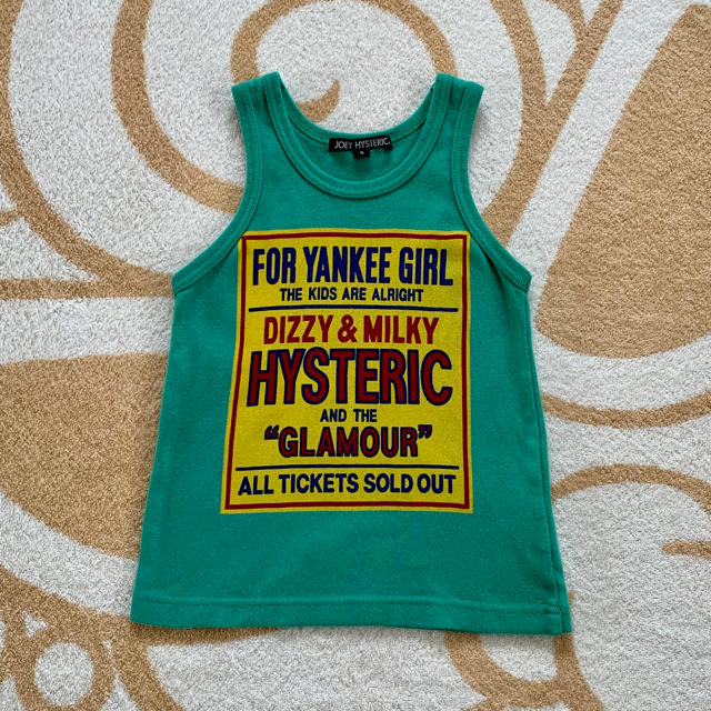 JOEY HYSTERIC(ジョーイヒステリック)のジョーイ タンク グリーン S キッズ/ベビー/マタニティのキッズ服男の子用(90cm~)(Tシャツ/カットソー)の商品写真