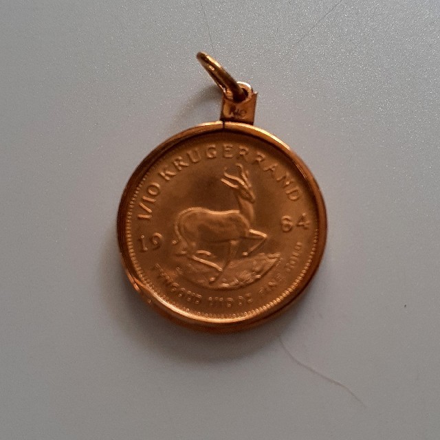 クルーガーランド金貨 1/10oz ペンダントトップ クルーガーランド金貨 1/10oz ペンダントトップ