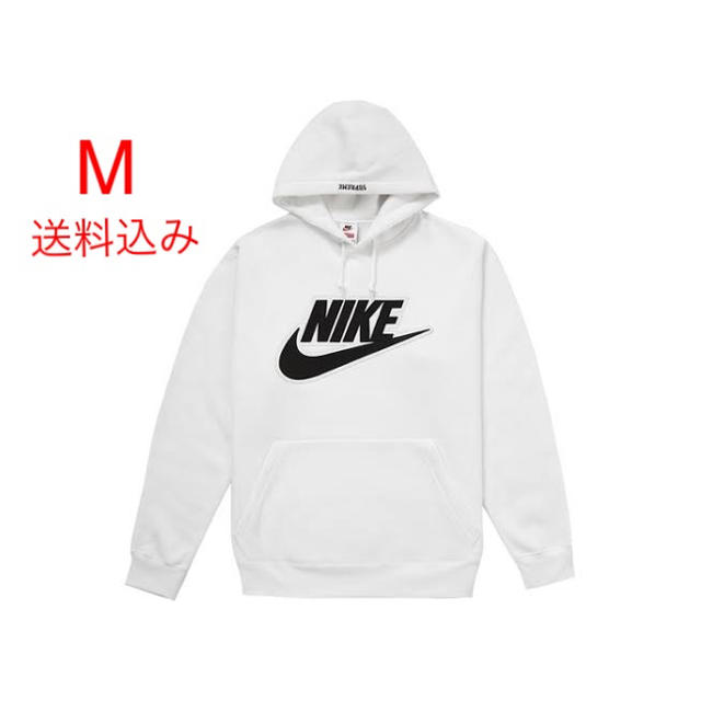 Supreme(シュプリーム)のSupreme Nike Leather Applique Hoodie 白 メンズのトップス(パーカー)の商品写真